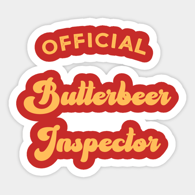 Official Butterbeer Inspector Sticker by Mix Master Repeat